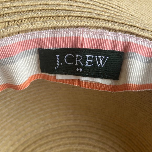 New: J Crew Wide Brim Paper Straw Packable Hat. One Size - Picture 8 of 9